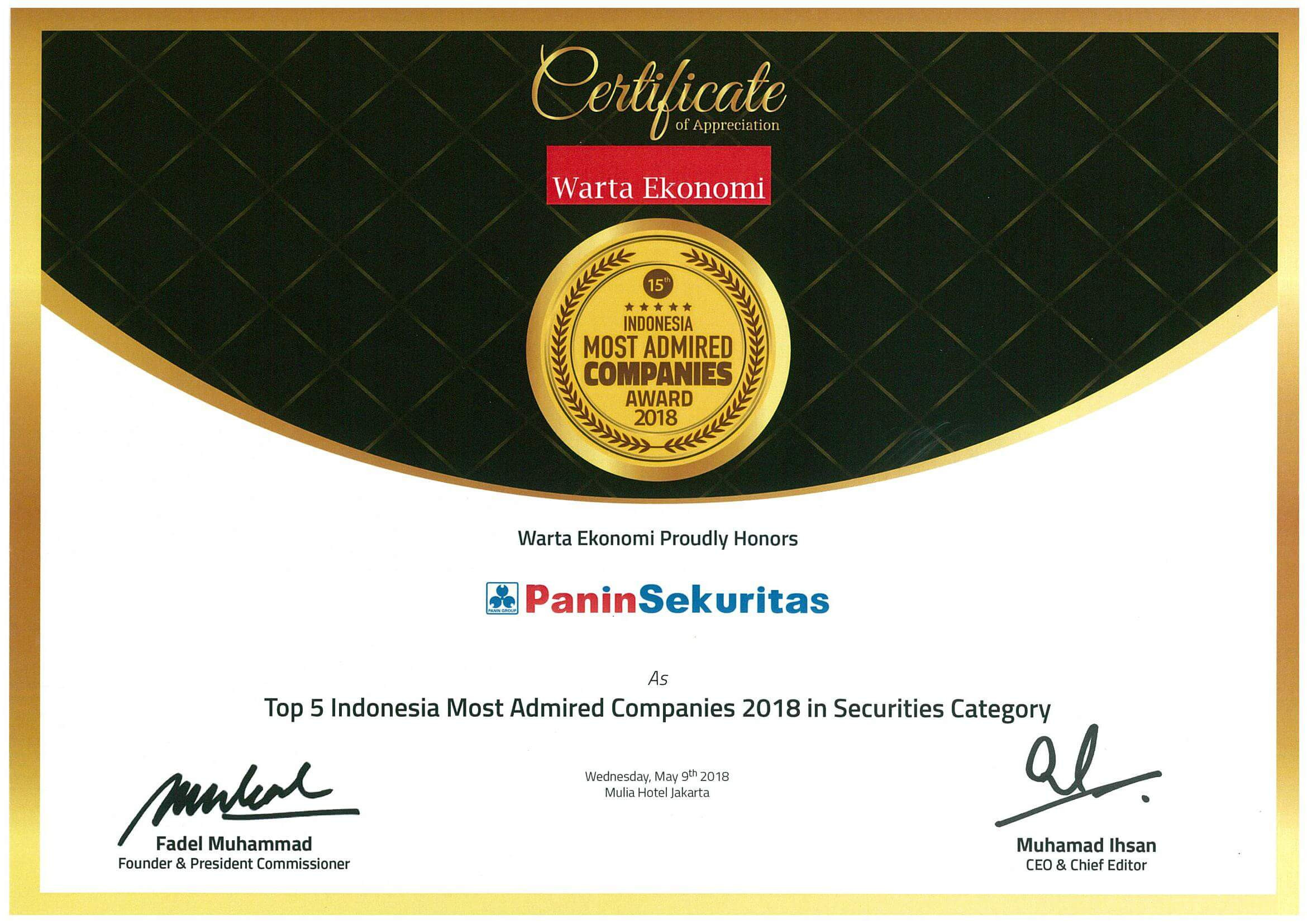Indonesia Most Admired Companies 2018